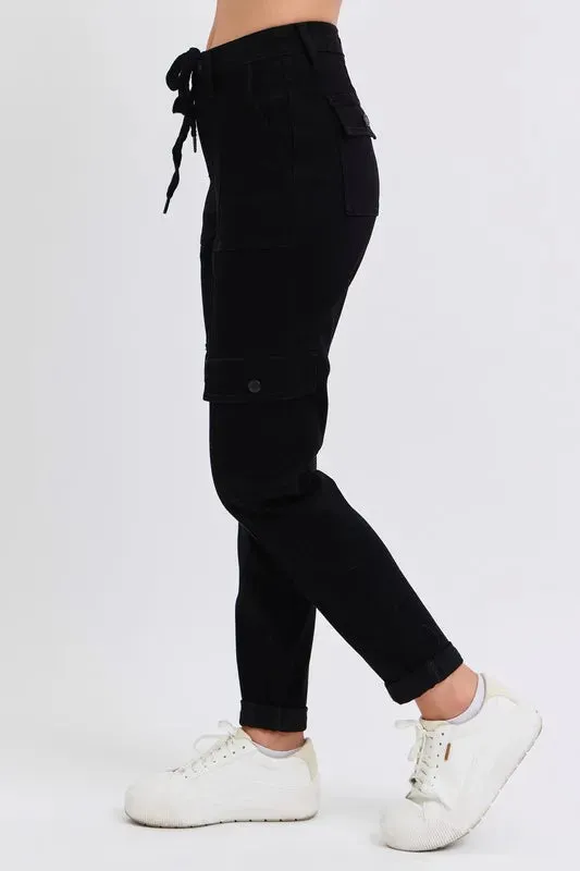 Judy Blue Full Size High Waist Cargo Cuffed Jogger Plus Size sold by Zulily product image thumbnail 3