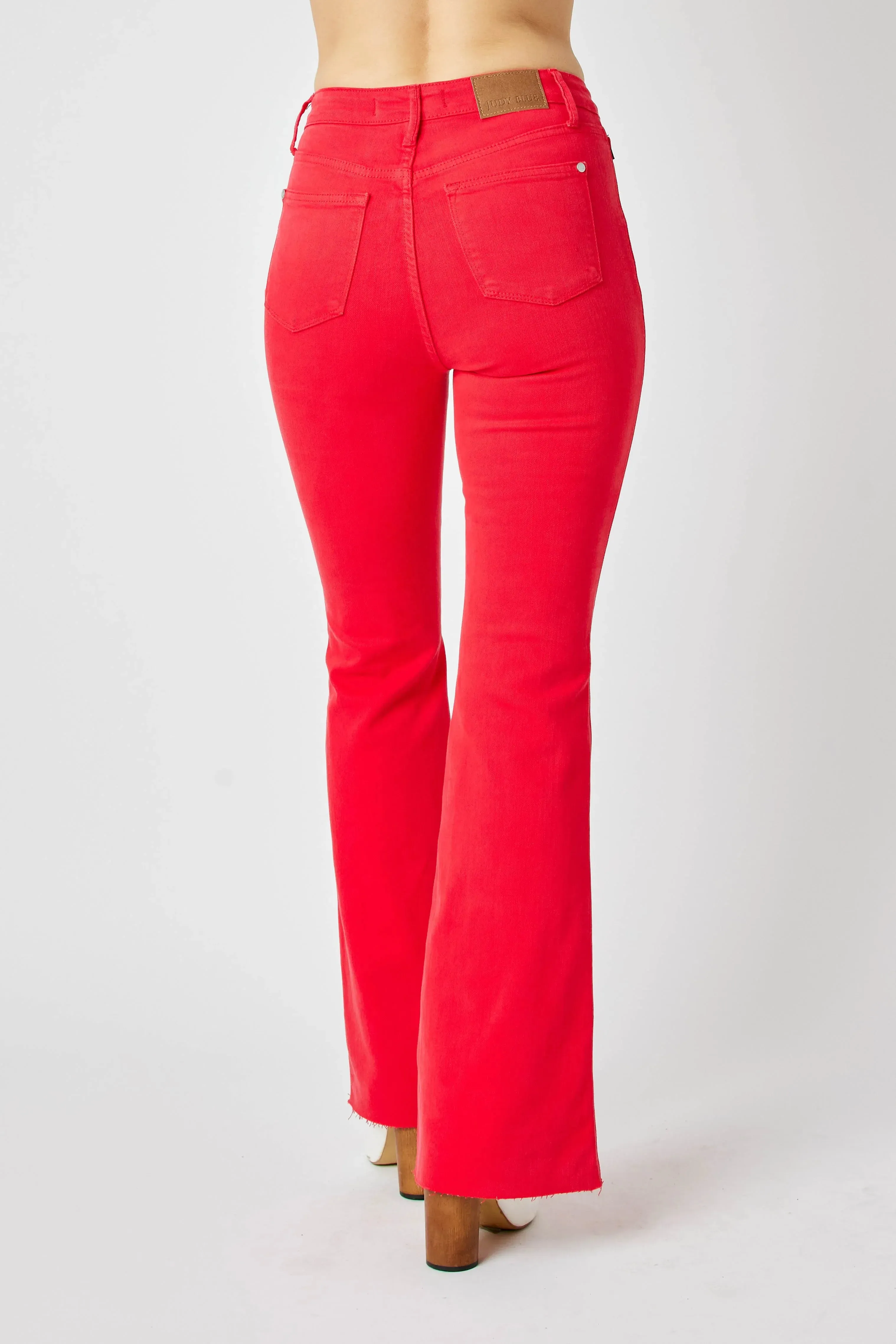 Judy Blue Full Size Hw Tummy Control Garment Dyed Flare Jeans Plus Size sold by Zulily product image thumbnail 5