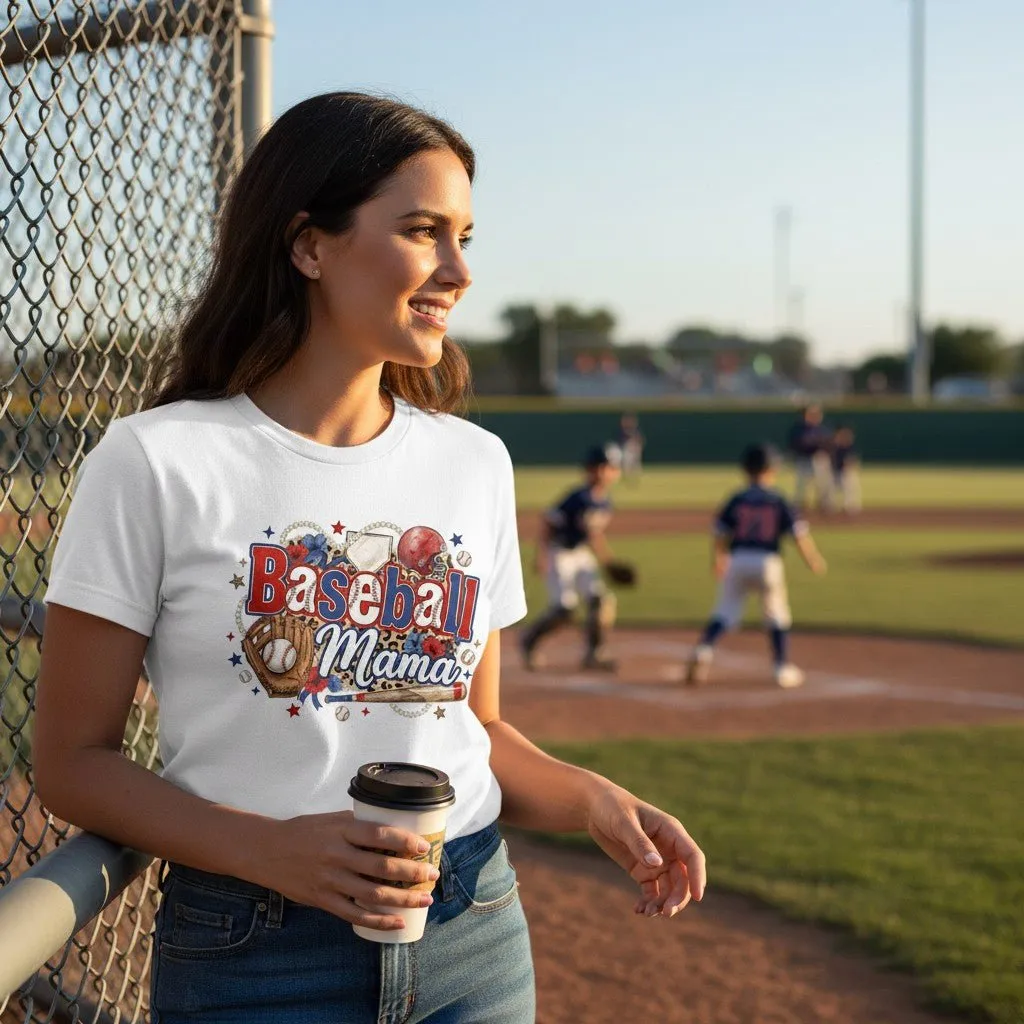 Baseball Mama T-Shirt 100% Cotton Sports Mom Mothers Day Gift sold by Zulily product image thumbnail 4