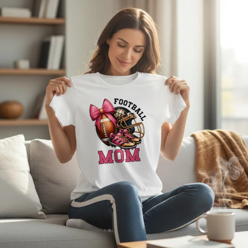 Football Mom T-Shirt 100% Ring-Spun Cotton Game Day Graphic Tee sold by Zulily product image thumbnail 4