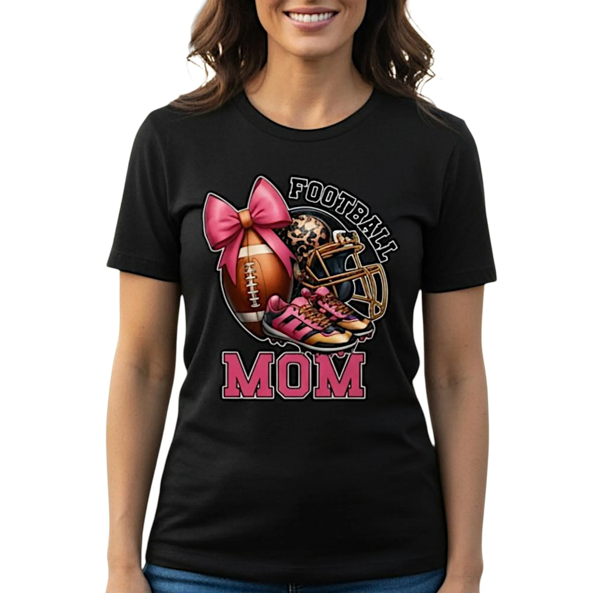 Football Mom T-Shirt 100% Ring-Spun Cotton Game Day Graphic Tee sold by Zulily
