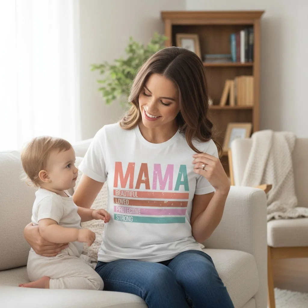Classic Mama Shirt 100% Cotton Short Sleeve Casual Aesthetic Mom Top sold by Zulily product image thumbnail 4