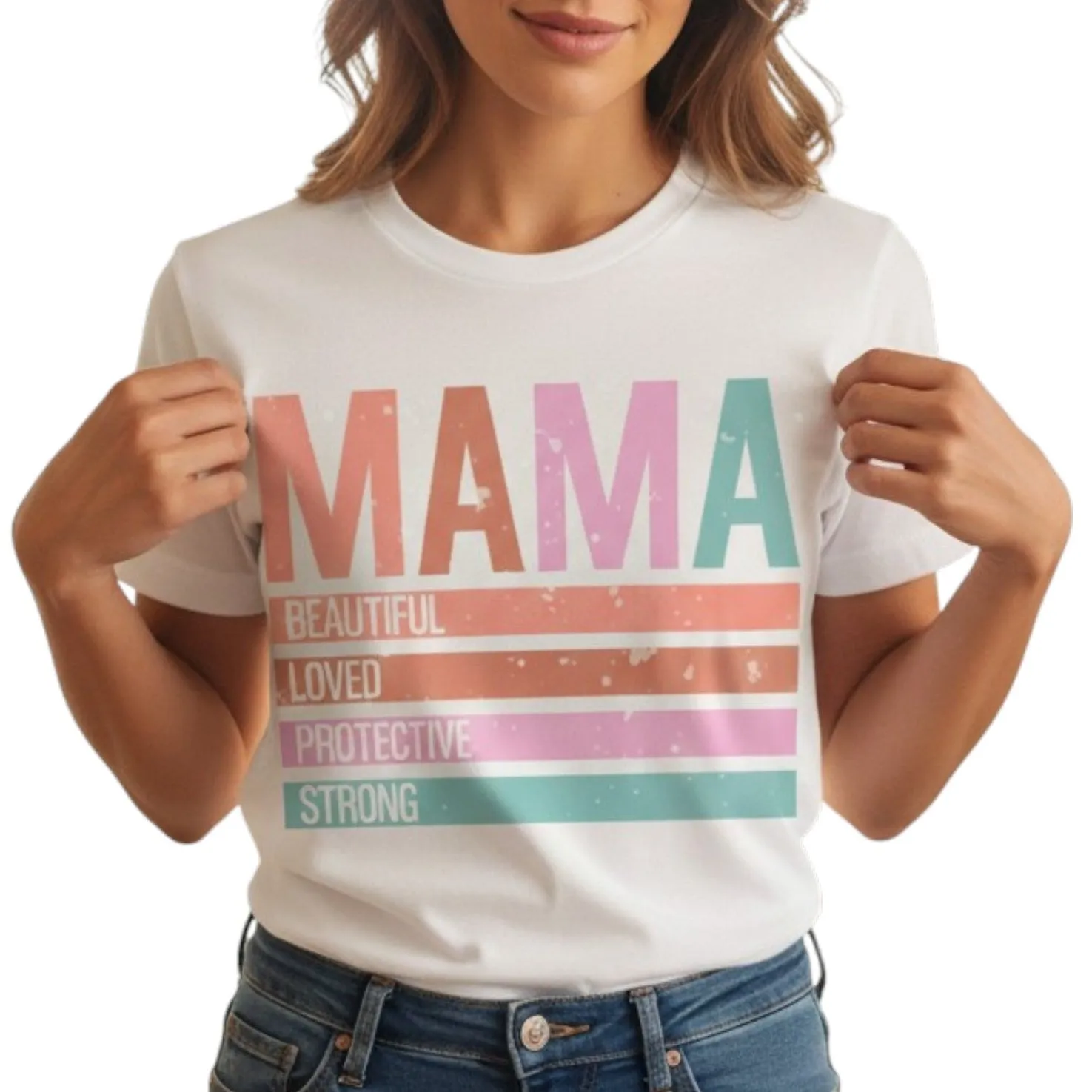 Classic Mama Shirt 100% Cotton Short Sleeve Casual Aesthetic Mom Top sold by Zulily