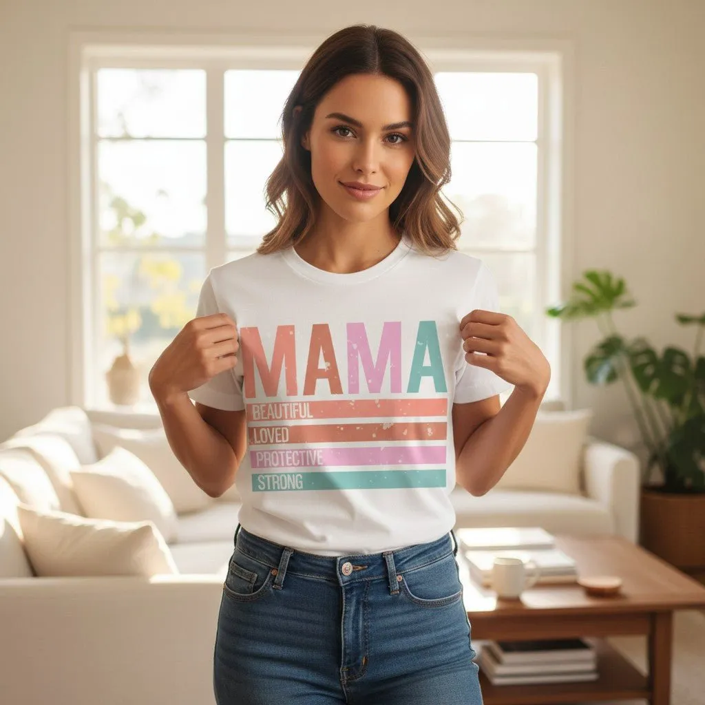 Classic Mama Shirt 100% Cotton Short Sleeve Casual Aesthetic Mom Top sold by Zulily product image thumbnail 5