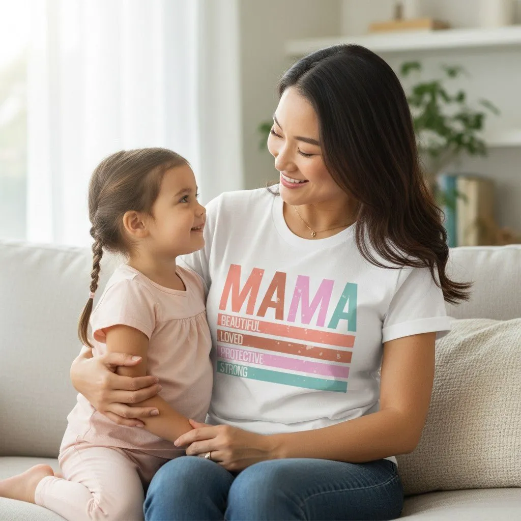 Classic Mama Shirt 100% Cotton Short Sleeve Casual Aesthetic Mom Top sold by Zulily product image thumbnail 3