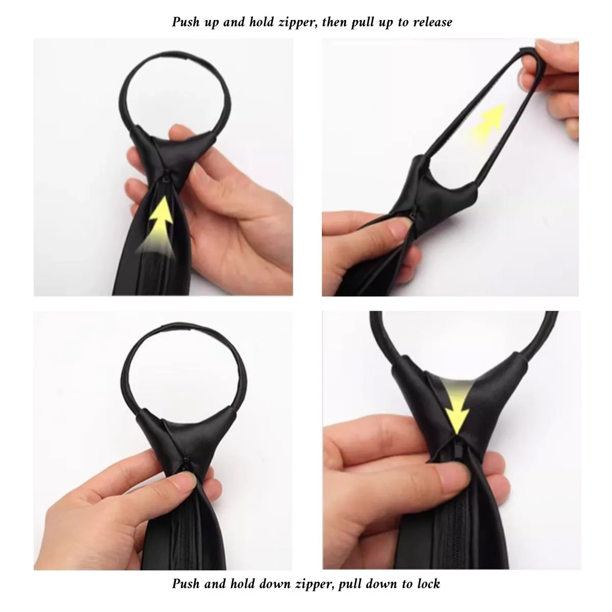 Men's Zipper Necktie - Pre-Tied Formal Tie sold by Zulily product image thumbnail 2