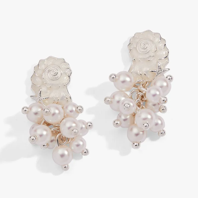 Salt + Sea Pearl Statement Earrings made by Alex and Ani