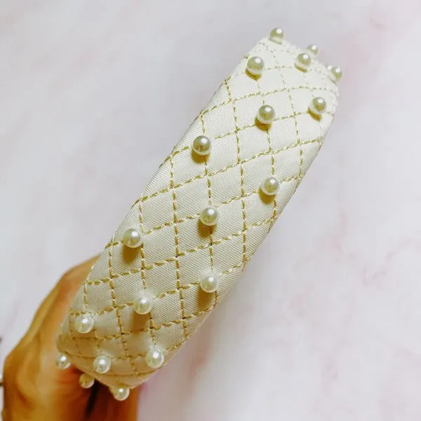 Quilted Elegance Pearl Headband sold by Zulily product image thumbnail 3