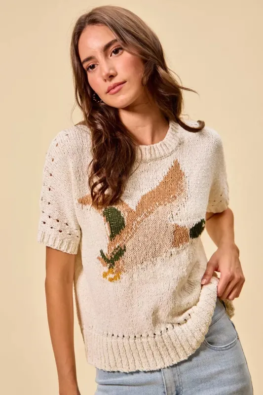 SO ME Flying Duck Sweater Top made by Zulily