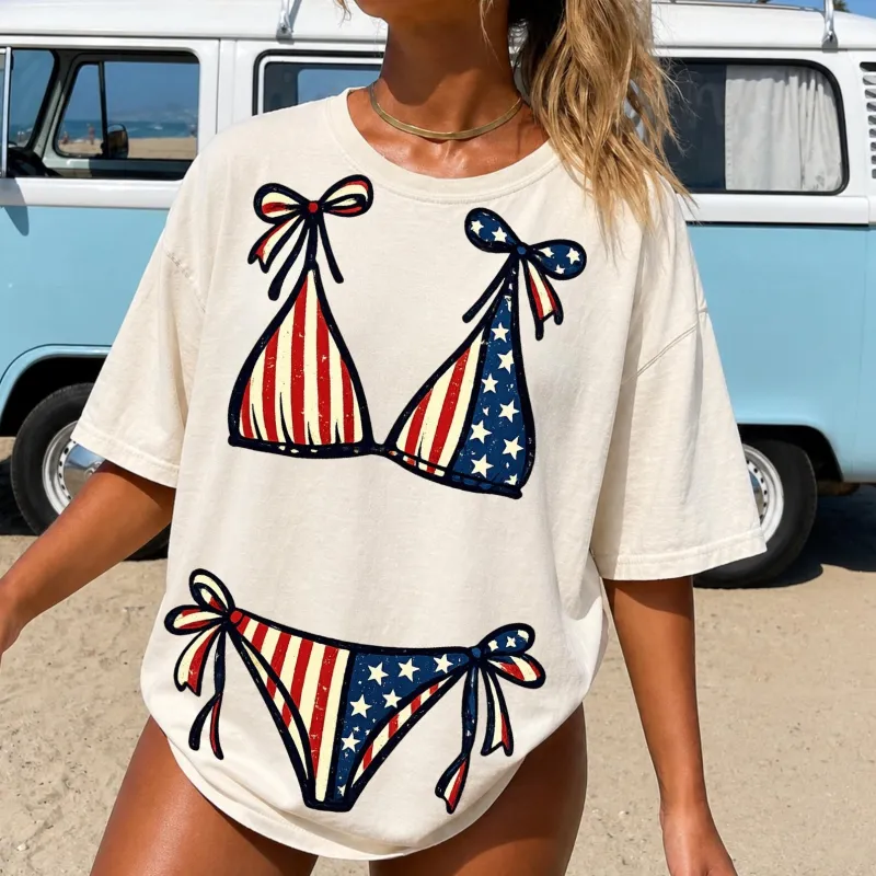 Patriotic Bikini Graphic Tee made by Zulily