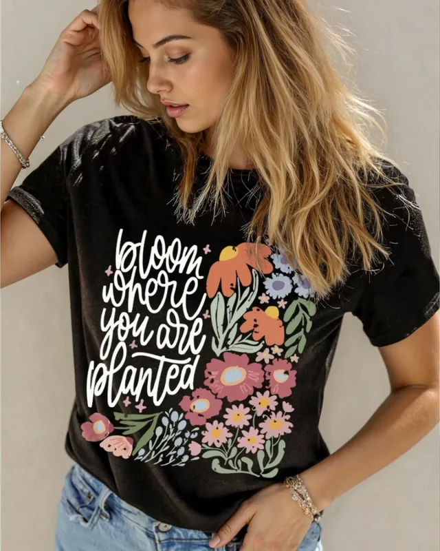 Bloom Tee made by Zulily