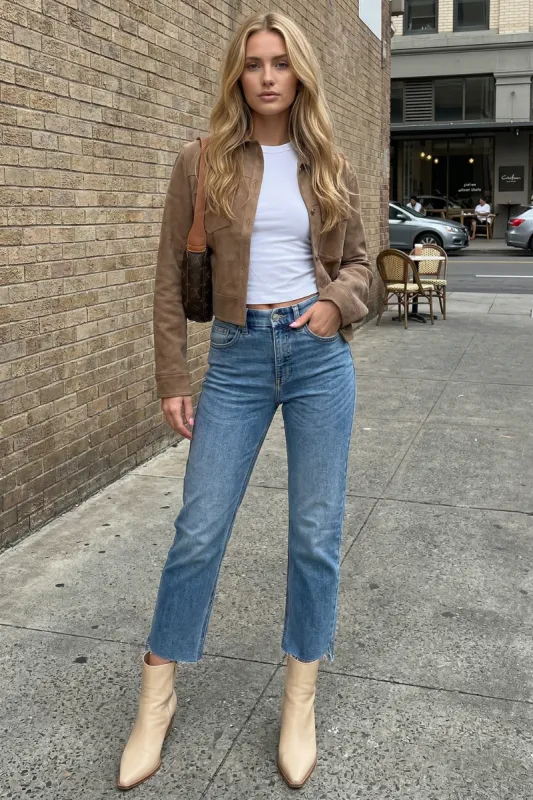 Cecilia Tummy Control High Rise Slim Straight Jeans made by Zulily