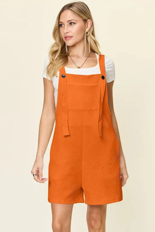 Double Take Full Size Texture Sleeveless Romper made by Zulily