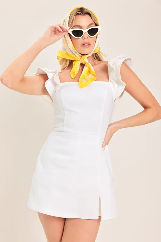 Champagne & Pearls Woven Romper made by Flying Tomato
