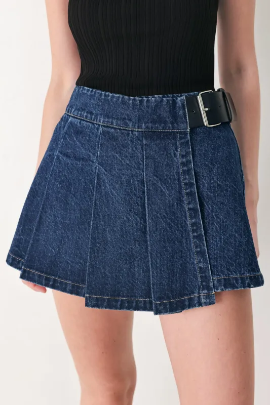 Off Duty Denim Skort made by Flying Tomato