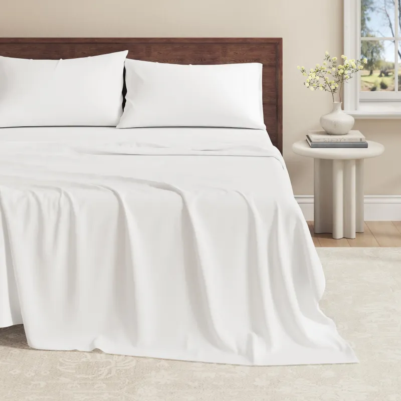 Viscose from Bamboo & Cotton Blend Jersey Knit Sheets made by Zulily