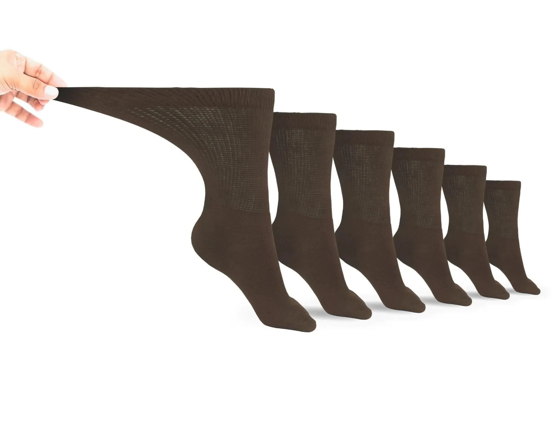 Non-binding Cotton Diabetic Crew Socks (6-pair Pack) sold by Zulily product image thumbnail 4