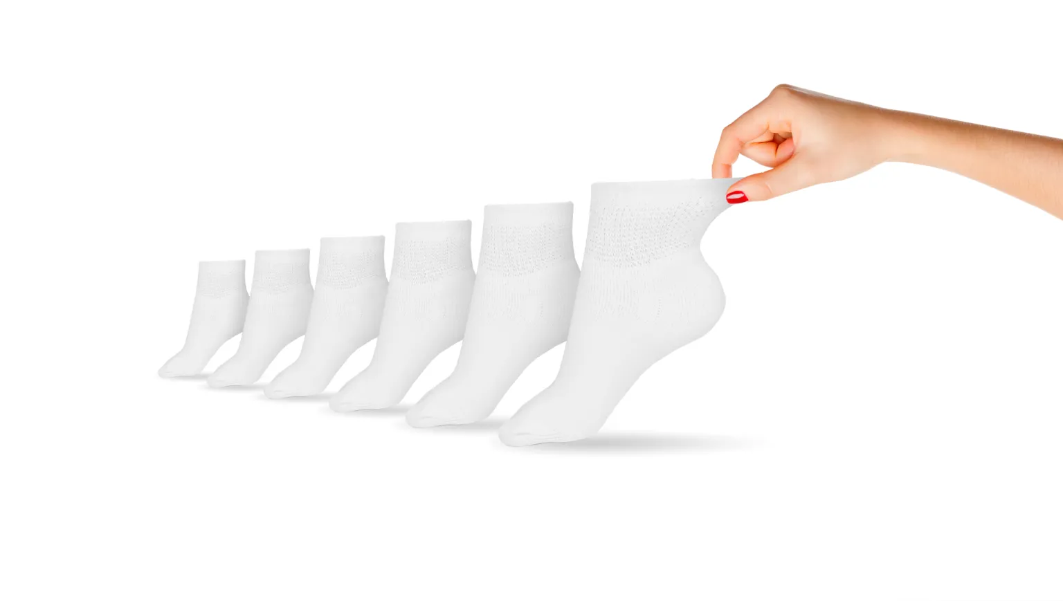Women's Cotton Diabetic Ankle Socks (6 Pair) sold by Zulily