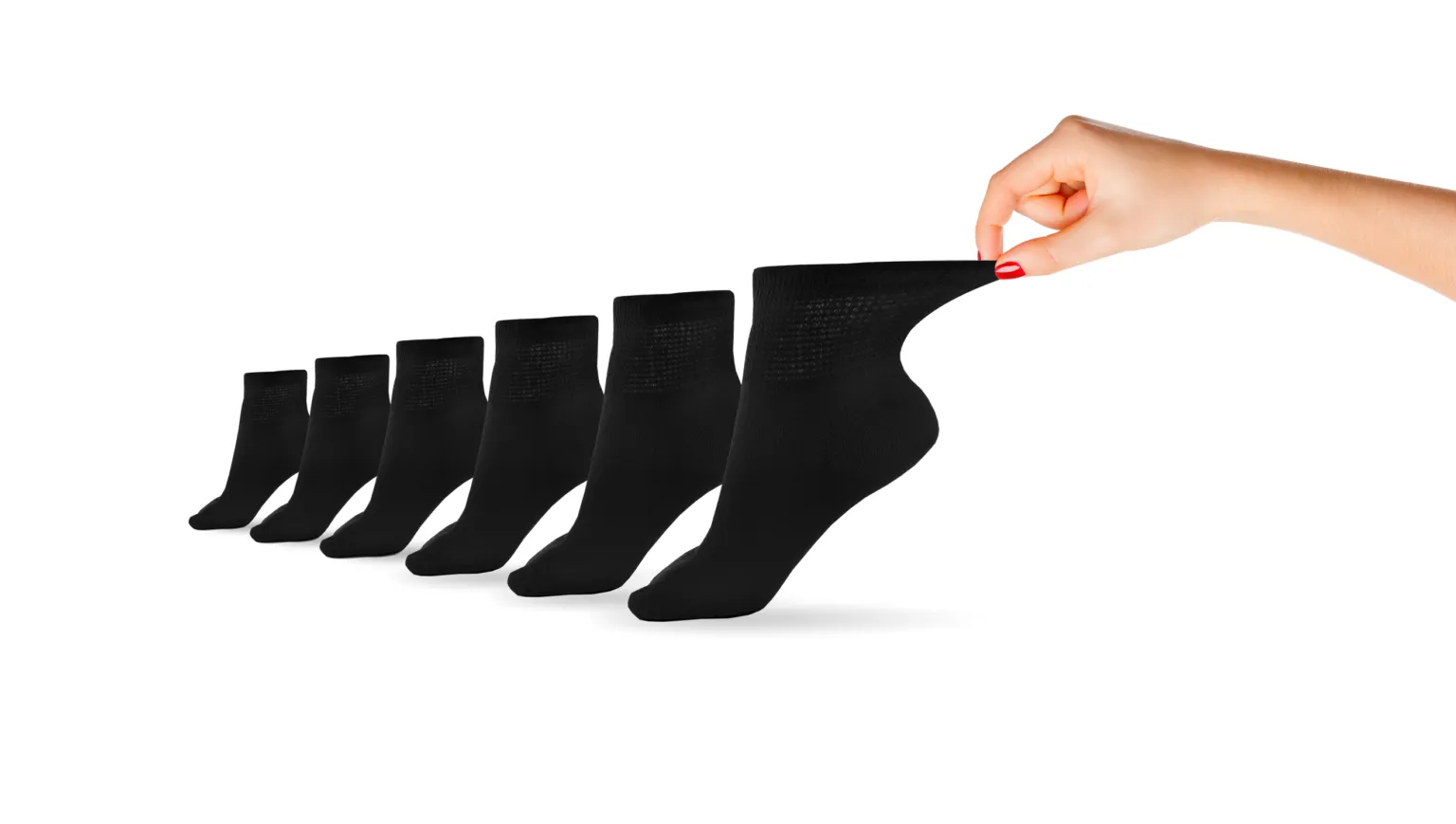 Women's Cotton Diabetic Ankle Socks (6 Pair) sold by Zulily product image thumbnail 2