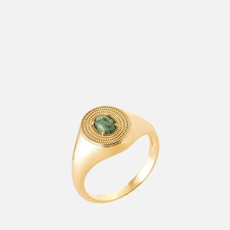 Gaia Medallion Signet Ring made by Zulily