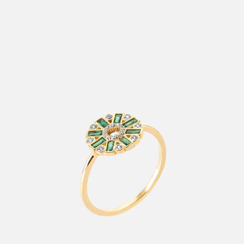 Solis Baguette Sunburst Ring made by Zulily