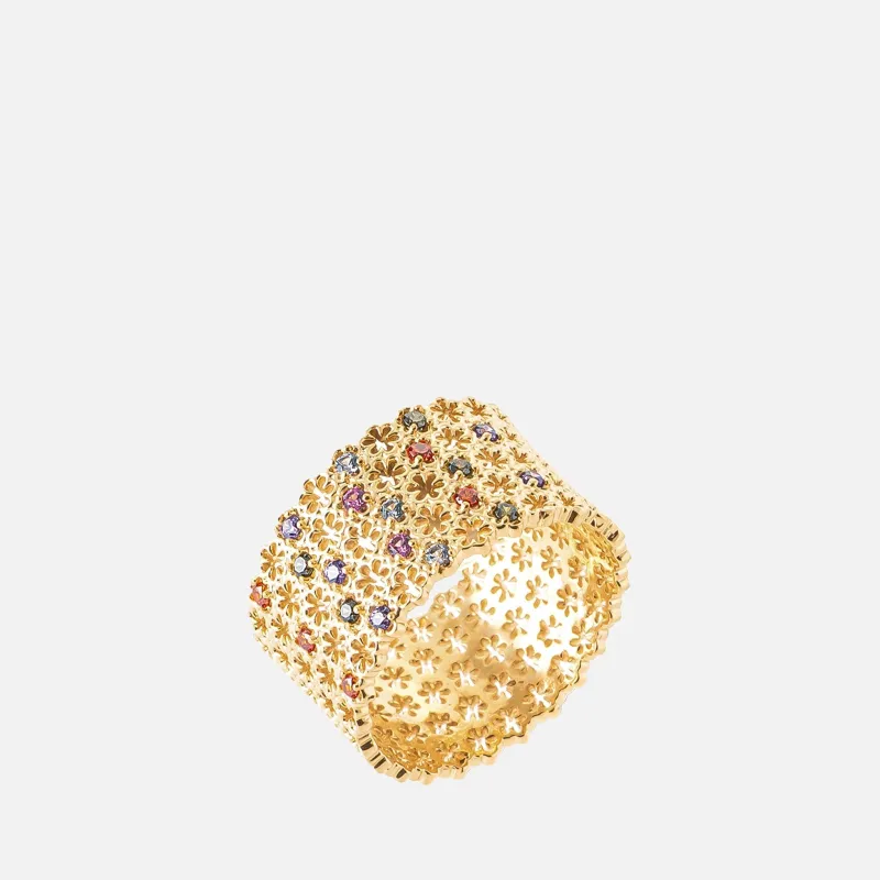 Flora Gardenia Wide Band Ring made by Zulily
