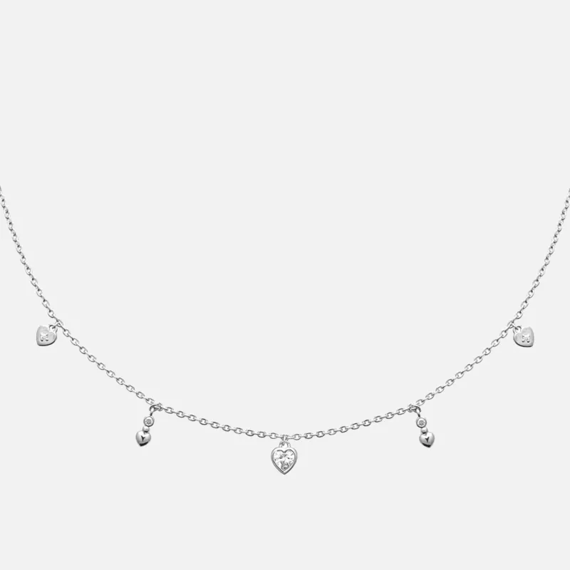 Amora Heart Station Necklace made by Zulily