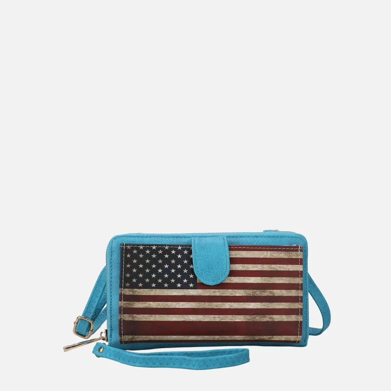 Kiara Printed Flag Phone Crossbody Bag made by Zulily