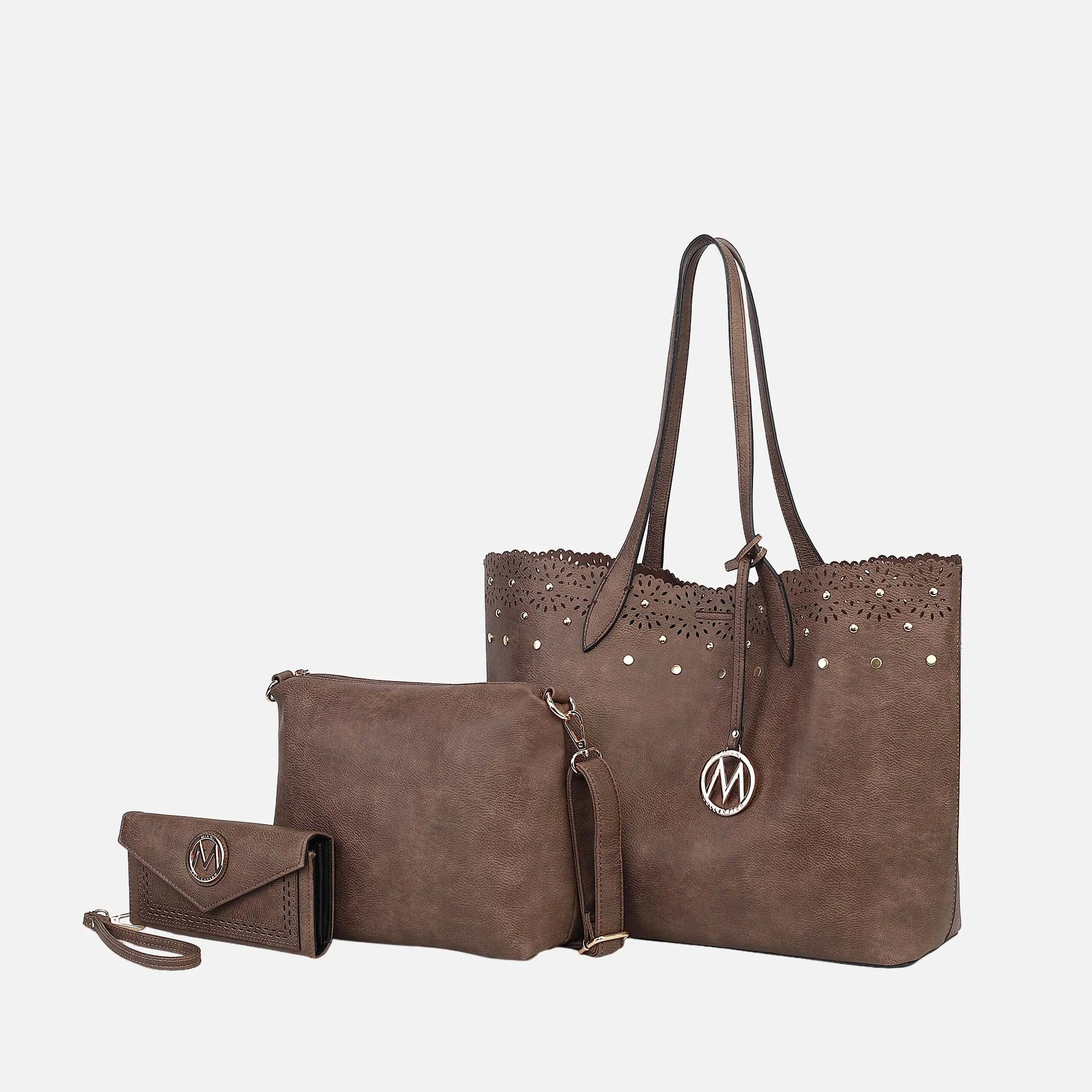 Mariahna 3 Pcs Shopper Tote, crossbody and Wallet sold by Zulily