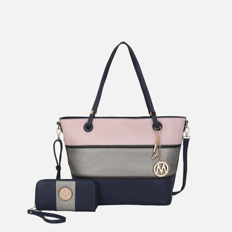 Vallie Tote Bag and Wallet set made by Zulily