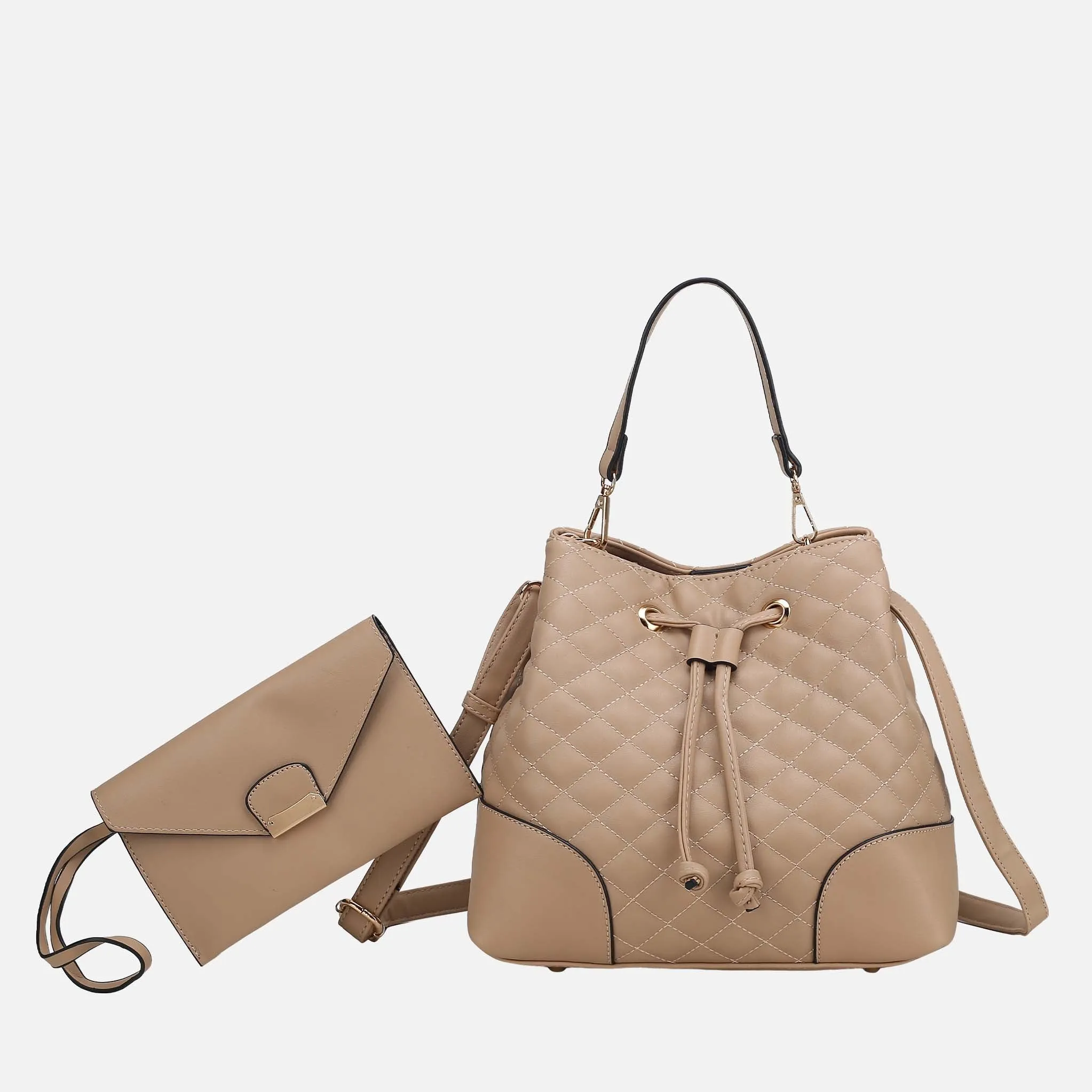 Wendy 2 PCS Bucket Bag with Wristlet sold by Zulily