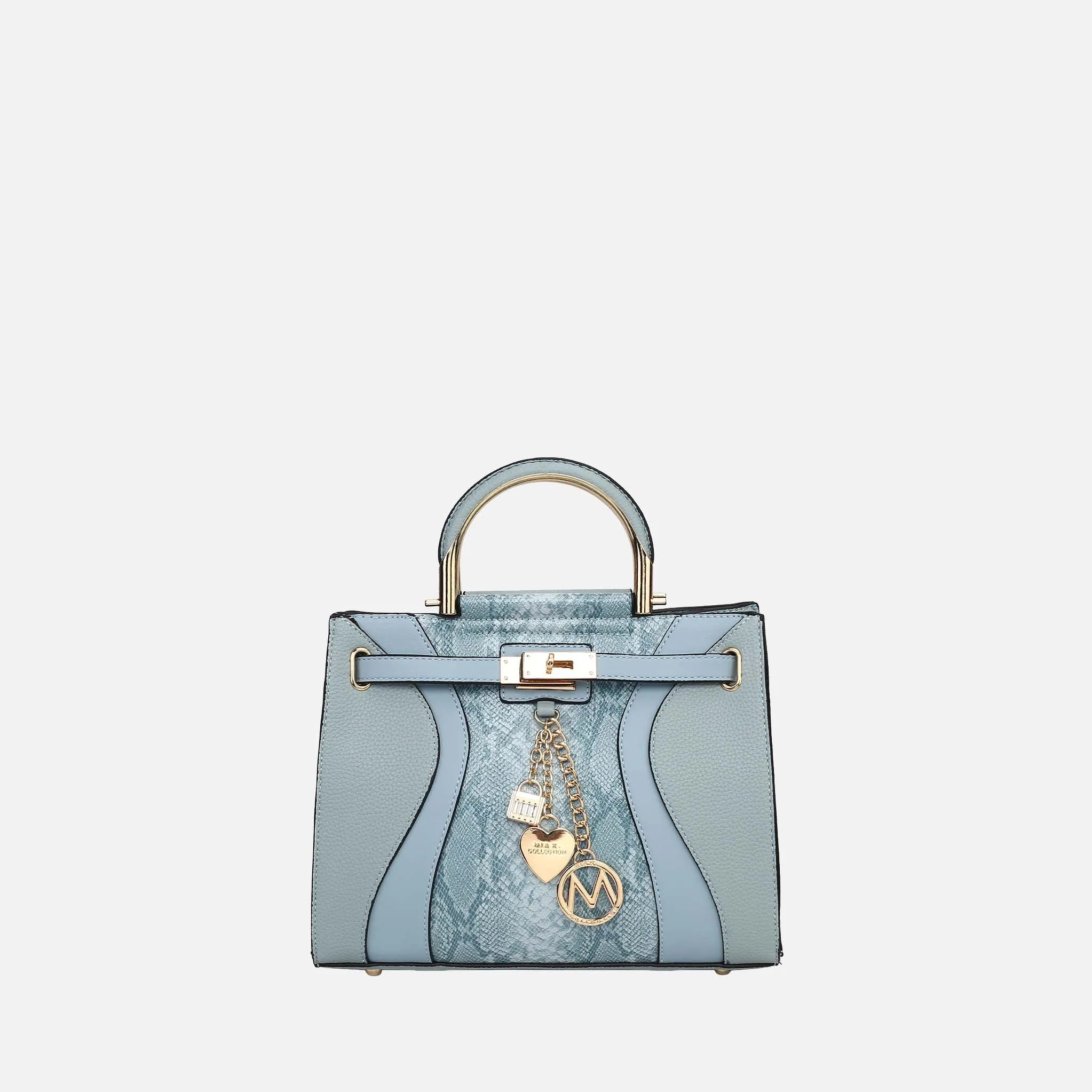 Cassia Snake embossed Satchel Bag sold by Zulily product image thumbnail 5