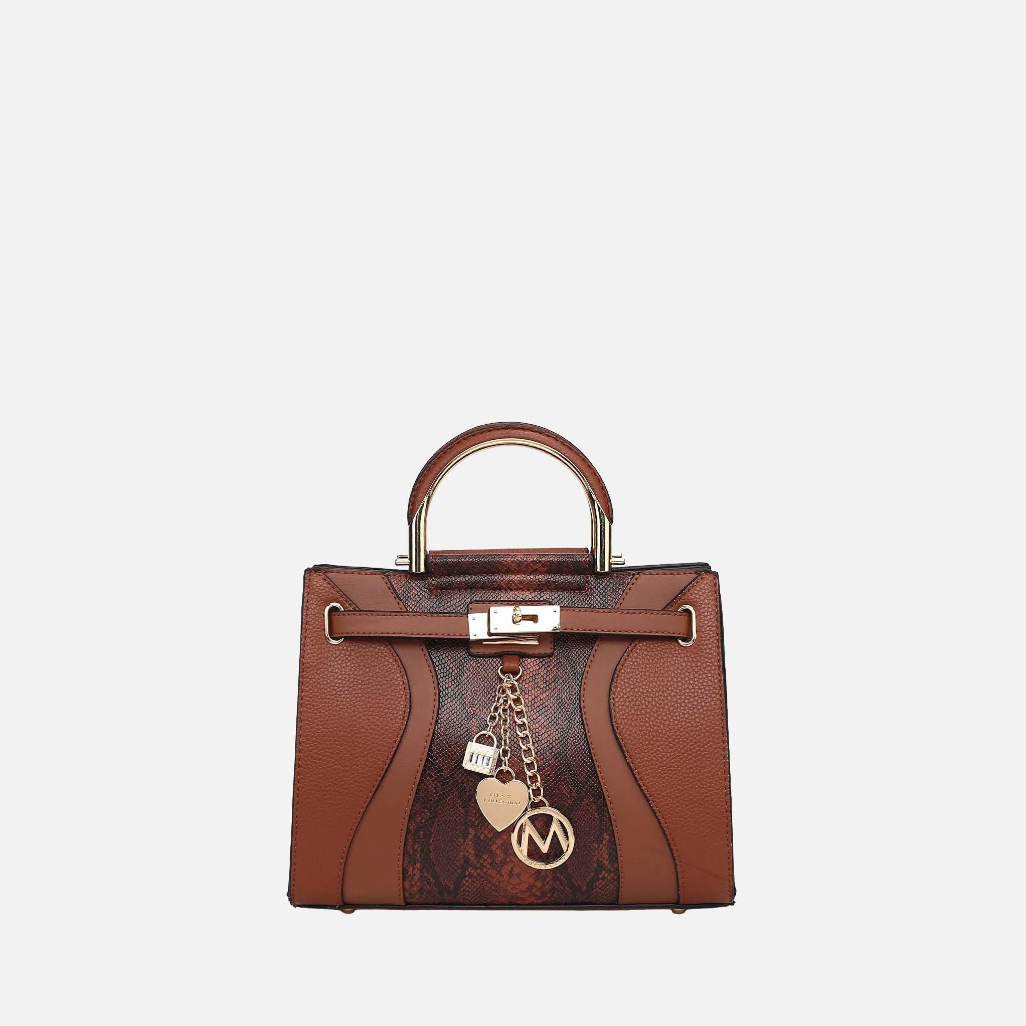 Cassia Snake embossed Satchel Bag sold by Zulily