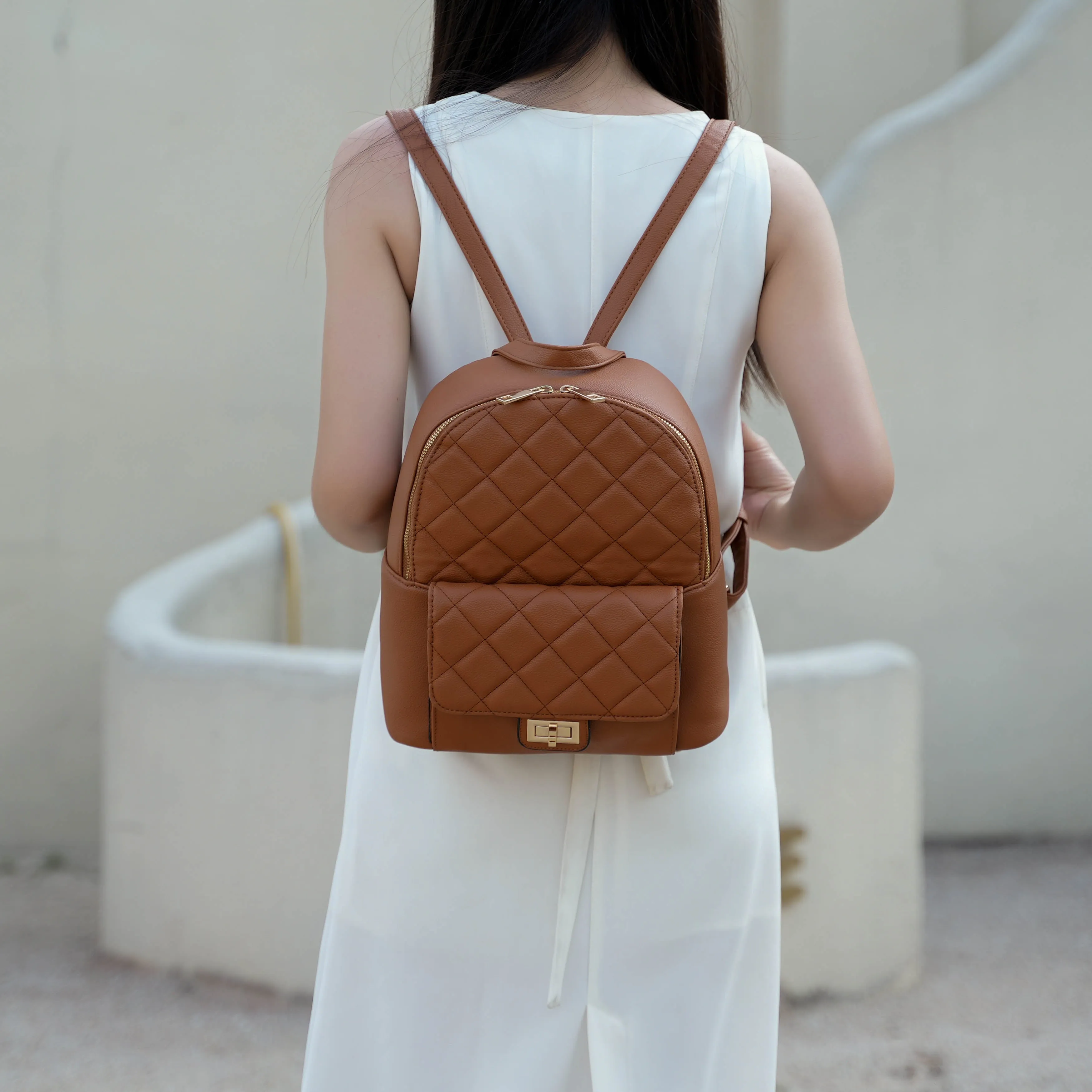 Dimitria Quilted Backpack sold by Zulily product image thumbnail 2