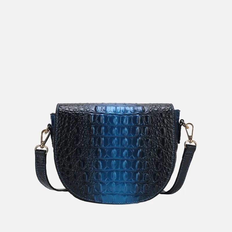 Amalia Croc-Embossed Crossbody Bag made by Zulily