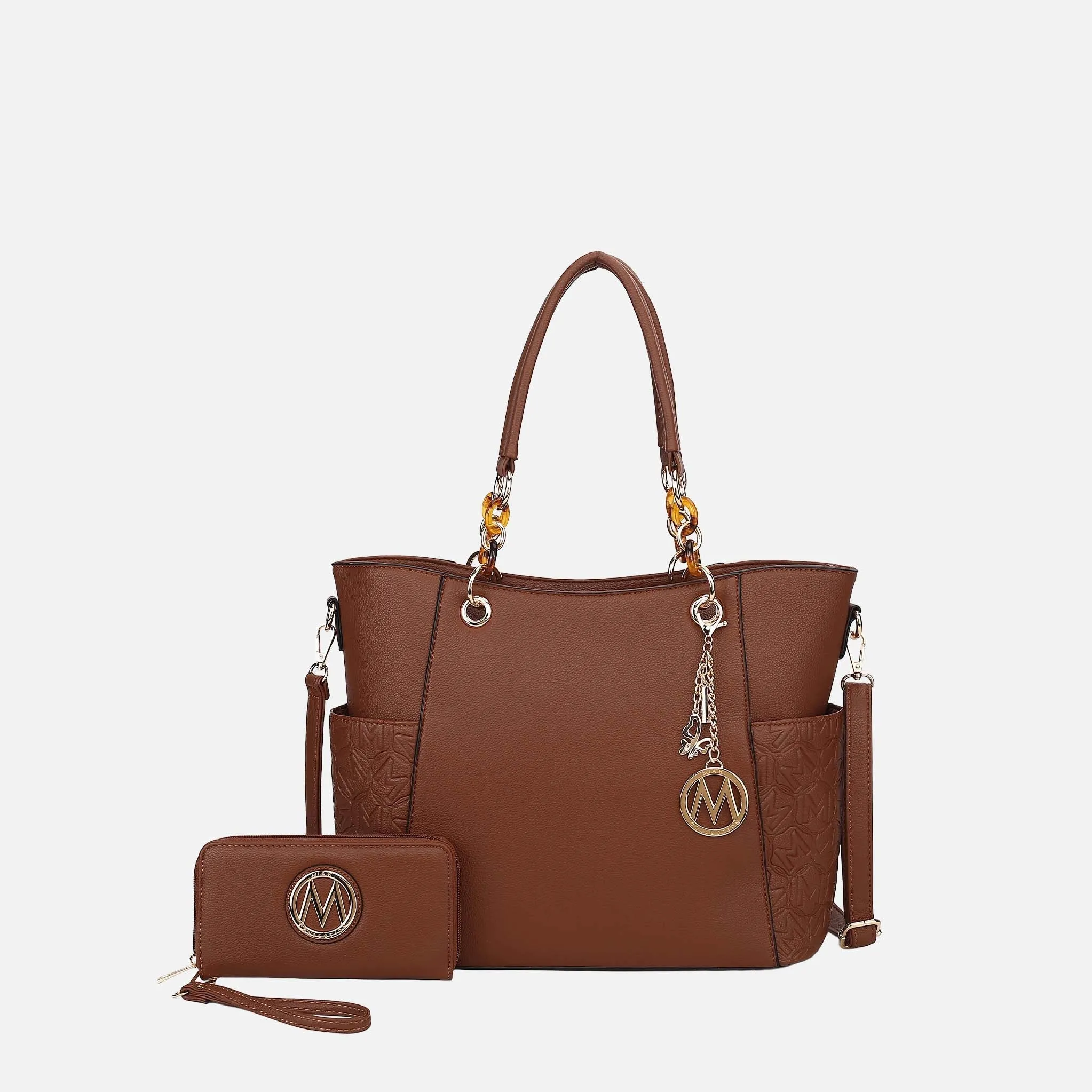Merlina Embossed Tote Bag and Set sold by Zulily product image thumbnail 3