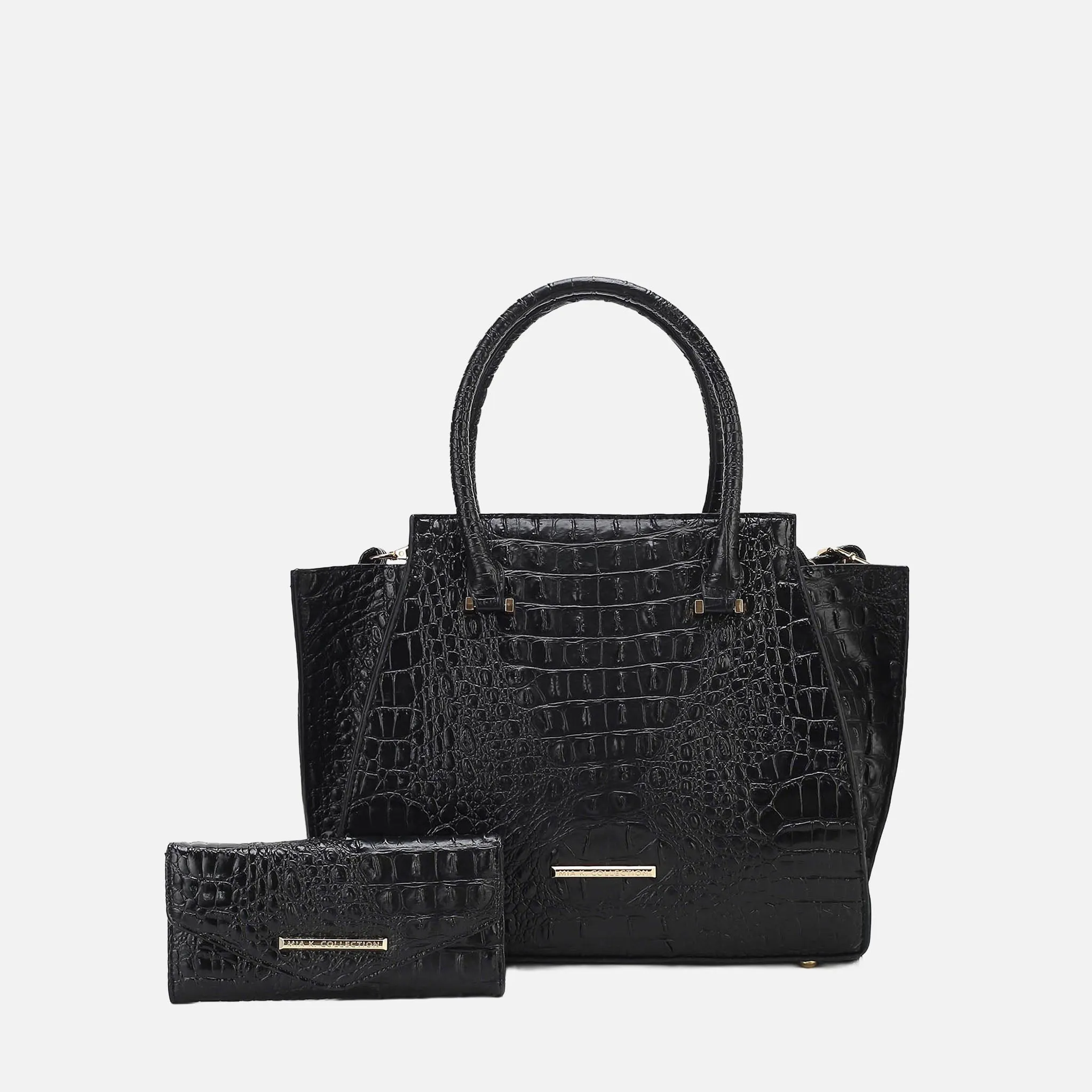 Viridiana Croc Tote Bag and Set sold by Zulily product image thumbnail 2