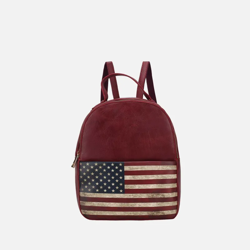 Briella Flag Print Backpack made by Zulily