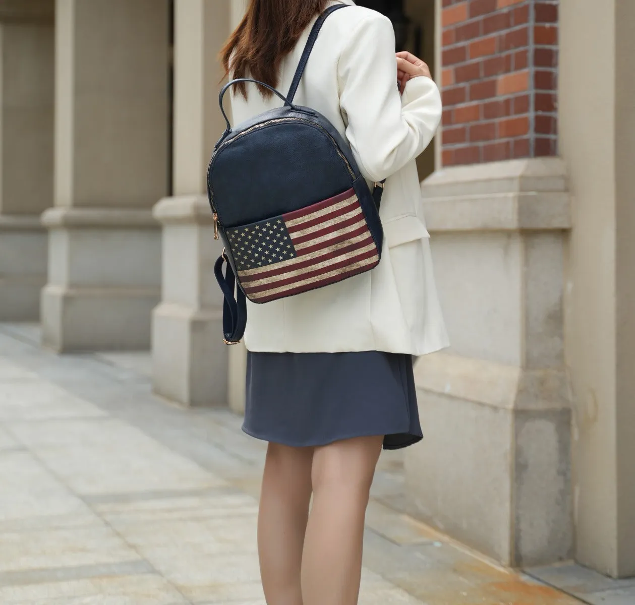 Briella Flag Print Backpack sold by Zulily product image thumbnail 2