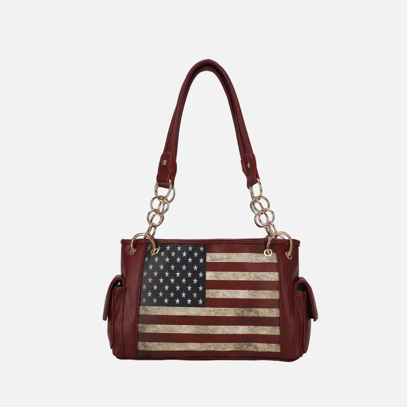 Alaina Printed Flag Shoulder Bag made by Zulily