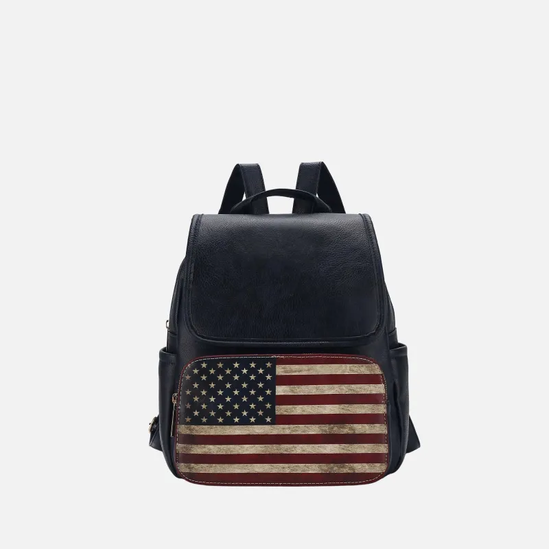 Regina Printed Flag Backpack made by Zulily