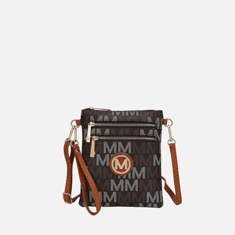 Gaia Milan Signature Crossbody Bag made by Zulily