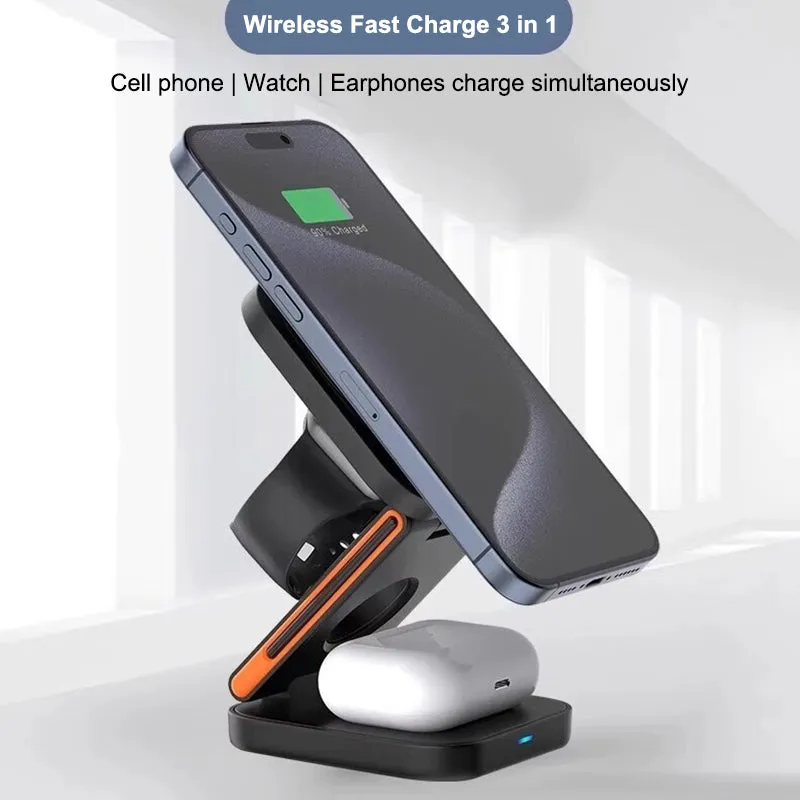 FlexiTrip Foldable Wireless Charger – Compact, Fast Charging, Portable Design for iPhone, Android, and Qi-Enabled Devices sold by Zulily product image thumbnail 3