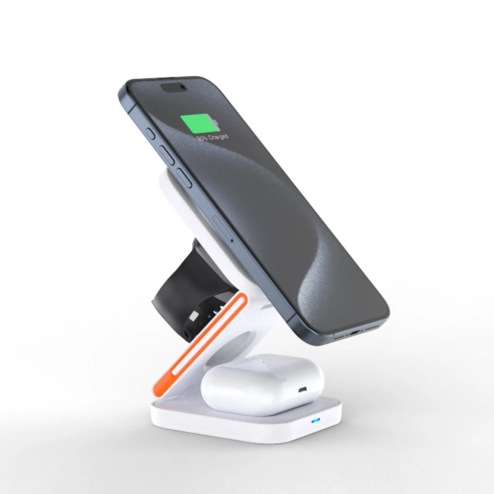FlexiTrip Foldable Wireless Charger – Compact, Fast Charging, Portable Design for iPhone, Android, and Qi-Enabled Devices sold by Zulily