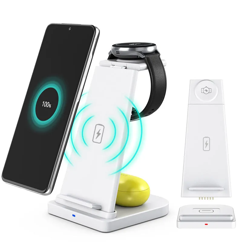 3-in-1 Fast Wireless Charging Stand for Phones, Apple Watch & AirPods sold by Zulily product image thumbnail 2