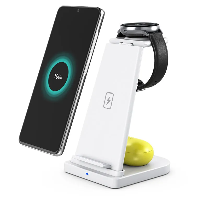 3-in-1 Fast Wireless Charging Stand for Phones, Apple Watch & AirPods sold by Zulily product image thumbnail 3
