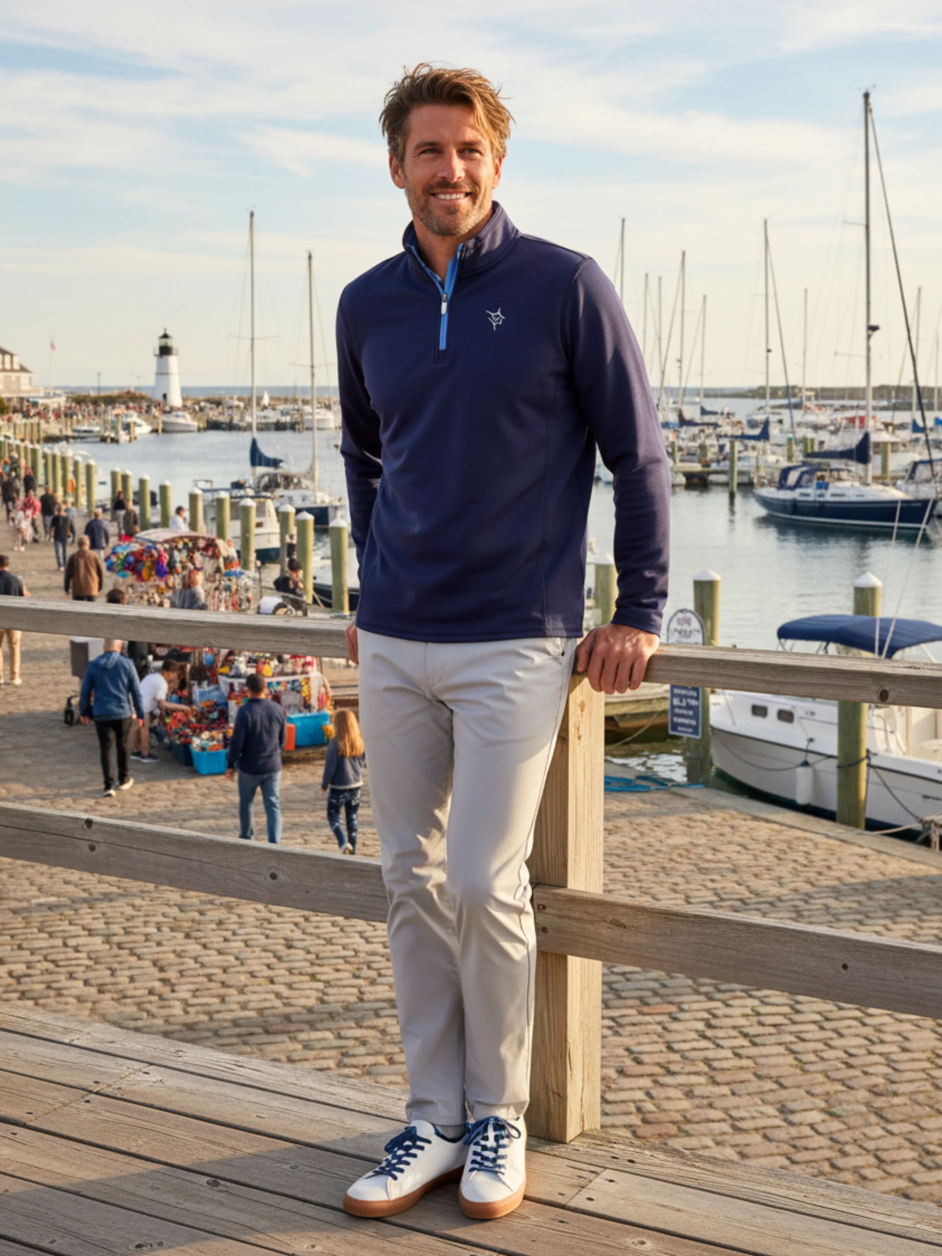 Montauk Quarter Zip Midweight Comfort sold by Zulily product image thumbnail 2