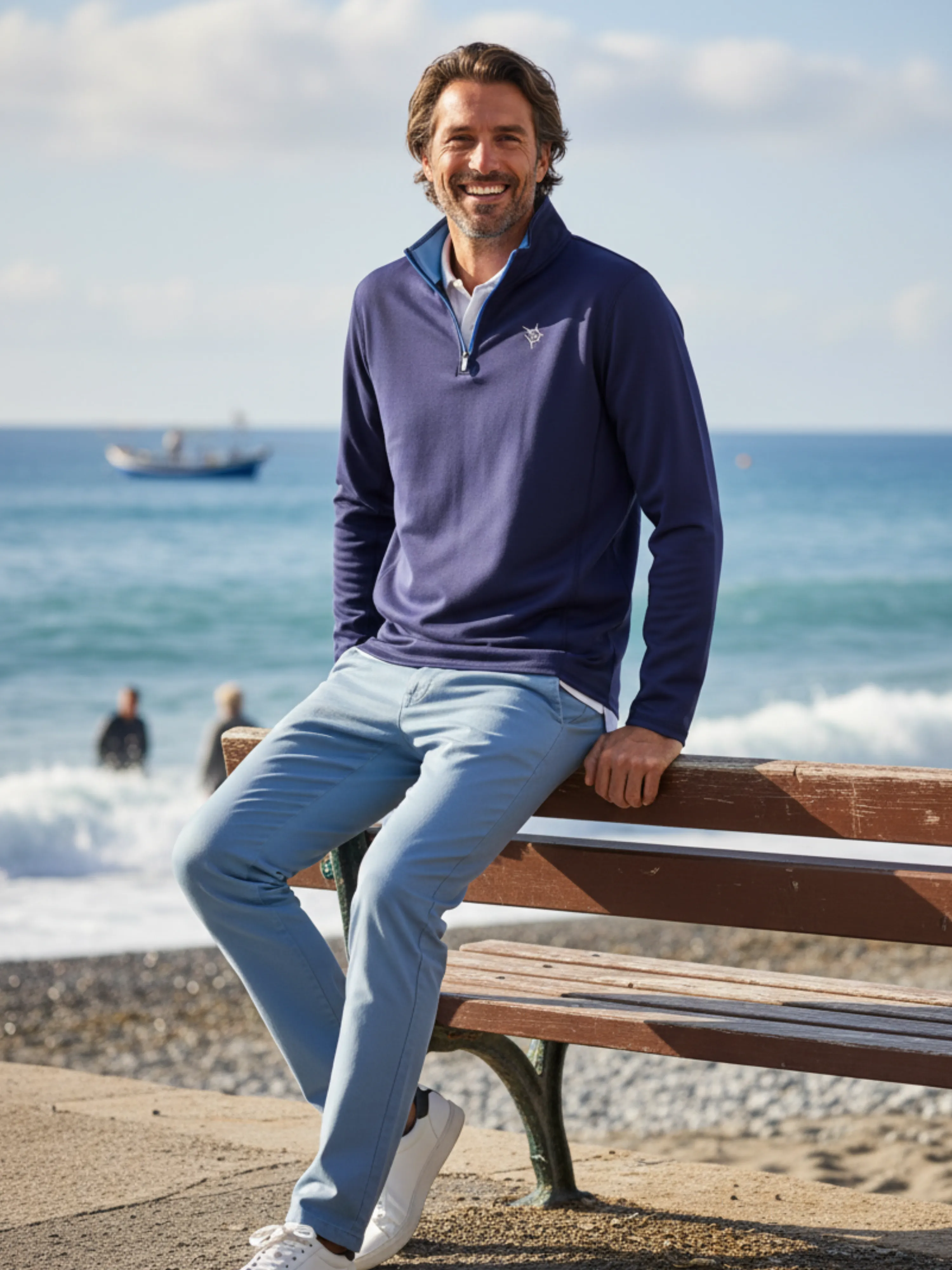 Montauk Quarter Zip Midweight Comfort sold by Zulily product image thumbnail 3