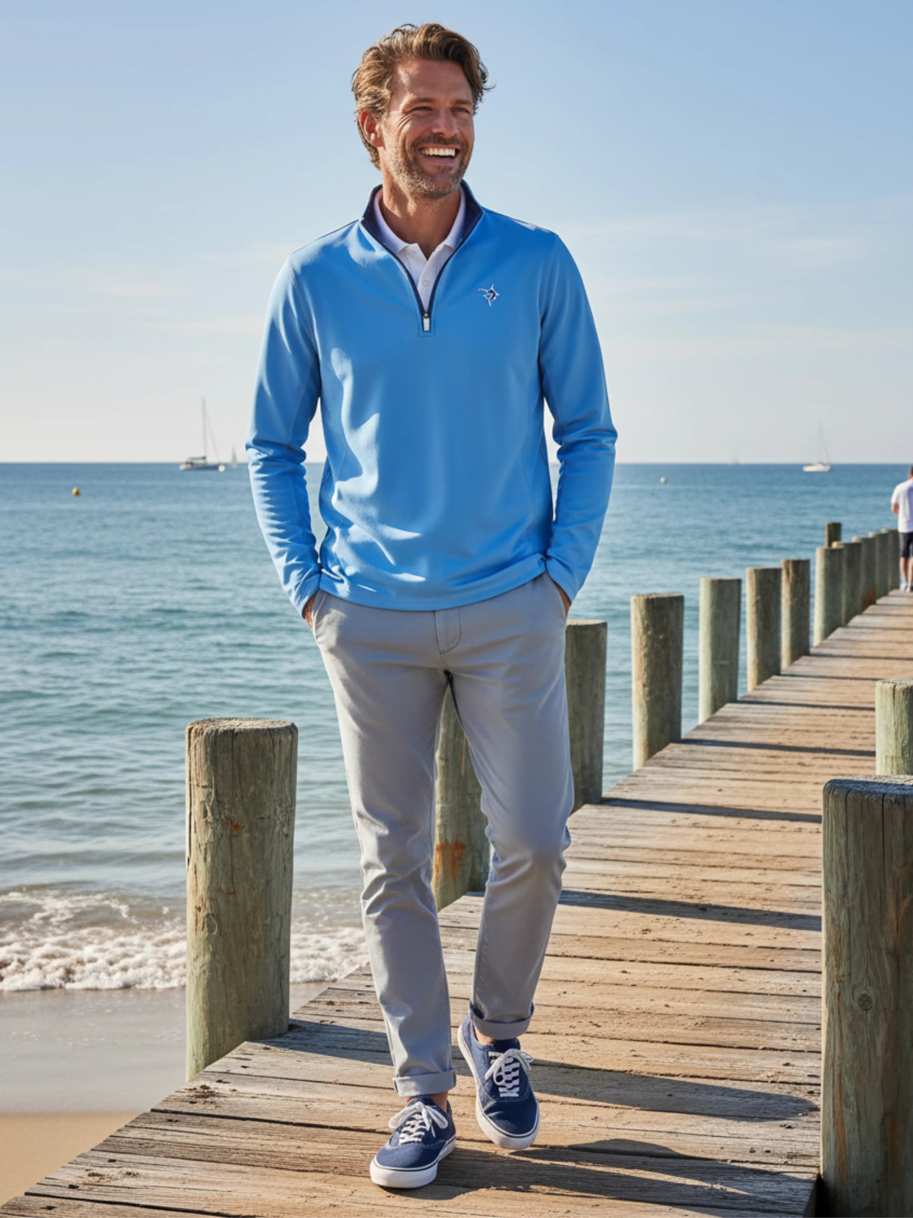 Montauk Quarter Zip Midweight Comfort sold by Zulily product image thumbnail 4