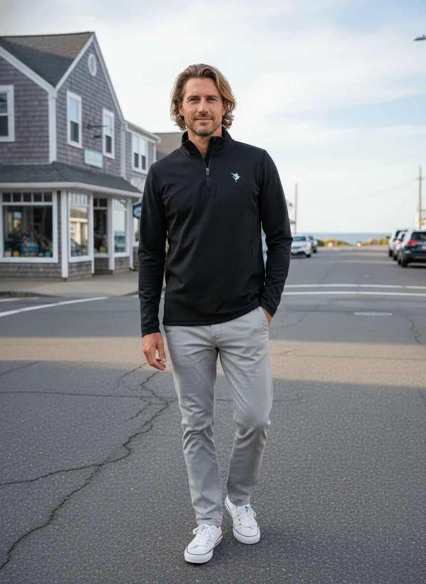 Montauk Quarter Zip Midweight Comfort sold by Zulily product image thumbnail 3